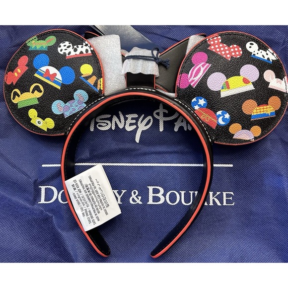 2025 DISNEY Parks DOONEY & BOURKE Mickey Mouse EAR HATS Black Bow Ears Headband - Picture 2 of 5
